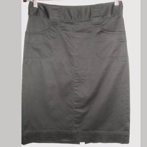 Banana Republic Black Cotton Pencil Skirt US 4